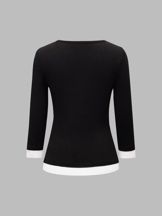Camiseta Minimalista de Manga Larga para Mujer - Image 9