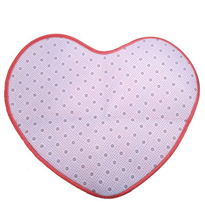 Tapete de Lana y Seda en Forma de Corazón para Dormitorio - Image 5