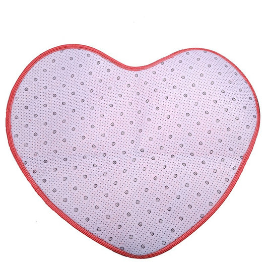 Tapete de Lana y Seda en Forma de Corazón para Dormitorio - Image 5