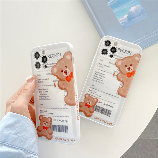Funda Protectora Estilo Coreano con Diseño Osito - Resistencia Total
