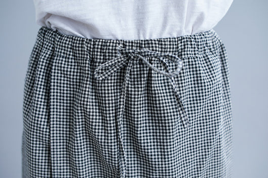 Pantalones Casuales Talla Grande en Algodón y Lino a Cuadros - Image 24