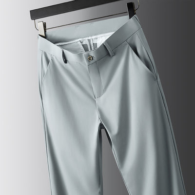Pantalones Casuales Ejecutivos Stretch Rectos Holgados para Hombre - Image 9