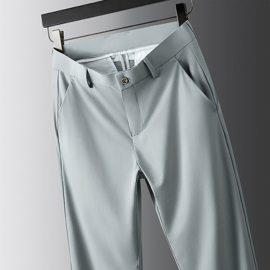 Pantalones Casuales Ejecutivos Stretch Rectos Holgados para Hombre - Image 9