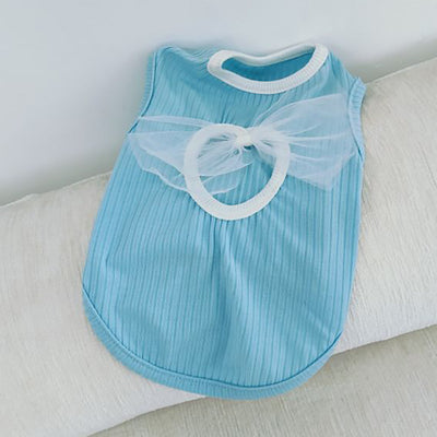 Chaleco Fino Estilo Japonés y Coreano con Moño para Perros Pequeños y Gatos - Image 4