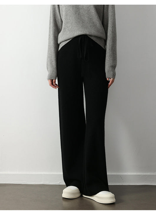 Pantalones Rectos Anchos con Cintura Elástica y Cordones - Image 15