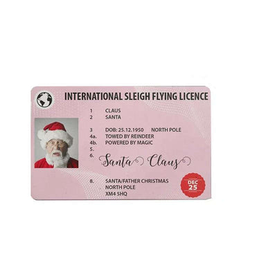 Licencia de Conducir Navideña del Papá Noel Explosivo - Tarjeta de Saludo Divertida - Image 18