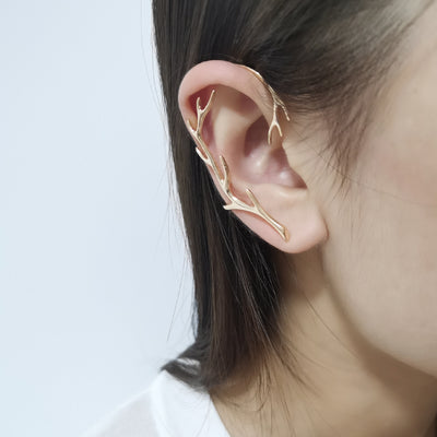 Aretes de Plata 925 Diseño Cuernos de Hada Mística