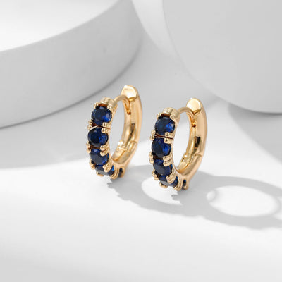 Aros con Incrustaciones de Cobre y Zirconia - Acabado Duradero - Image 4