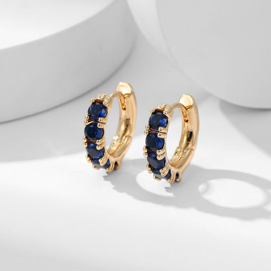 Aros con Incrustaciones de Cobre y Zirconia - Acabado Duradero - Image 4