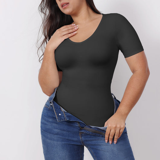 Corset Reductor con Manga Corta - Ajuste Abdominal para Mujer - Image 7