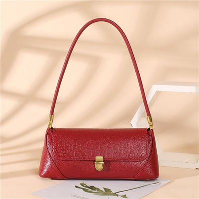 Bolso de Cuero Genuino Axilar - Diseño Versátil para Todos los Estilos - Image 7