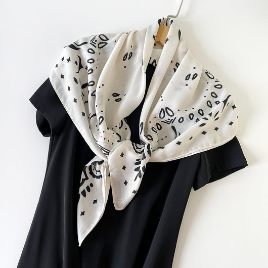 Pañuelo de Seda Estampado Cachemira Flor de Anacardo Lujo Premium - Image 22