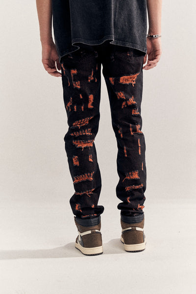 Jeans Naranja Destruction - Estilo Urbano Moderno - Image 8