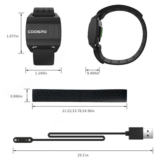 Brazalete Deportivo Impermeable con Monitor de Frecuencia Cardíaca para Ciclismo - Image 4