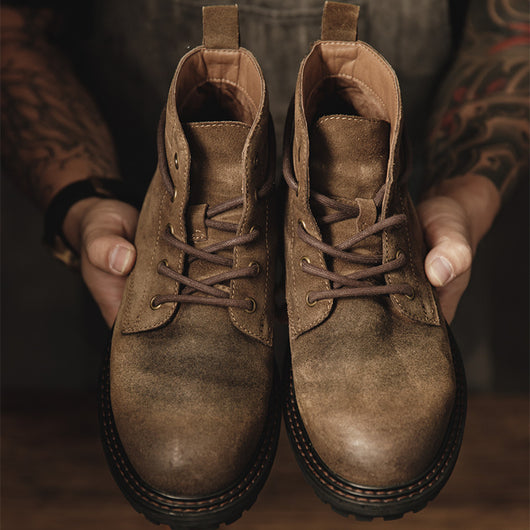 Botas Altas Martin de Cuero para Hombre - Estilo Casual Británico