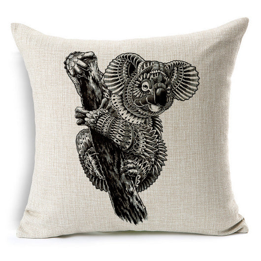 Funda de Almohada Elefante en Algodón y Lino - Image 10