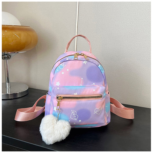 Mochila Casual de Gran Capacidad en Colores Pastel con Textura Nylon - Image 33