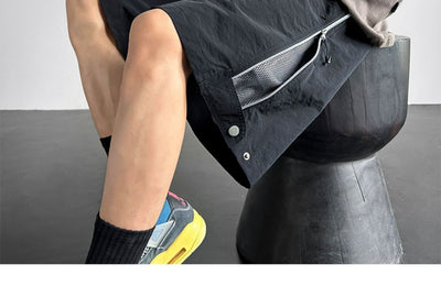 Pantalones Cortos Cargo Impermeables Hombre Ajuste Relajado - Image 21