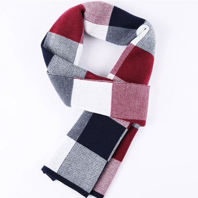 Bufanda de Lana Cuadros para Hombre - Invierno Cálido y Elegante - Image 25