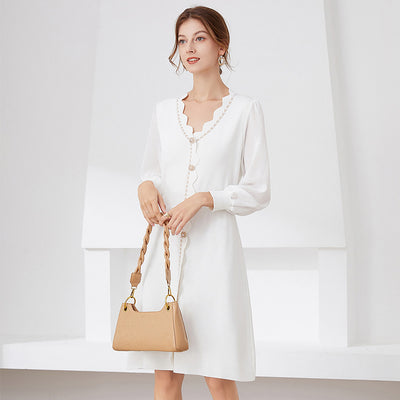 Falda Midi Elegante en Chifón con Escote V - Image 10