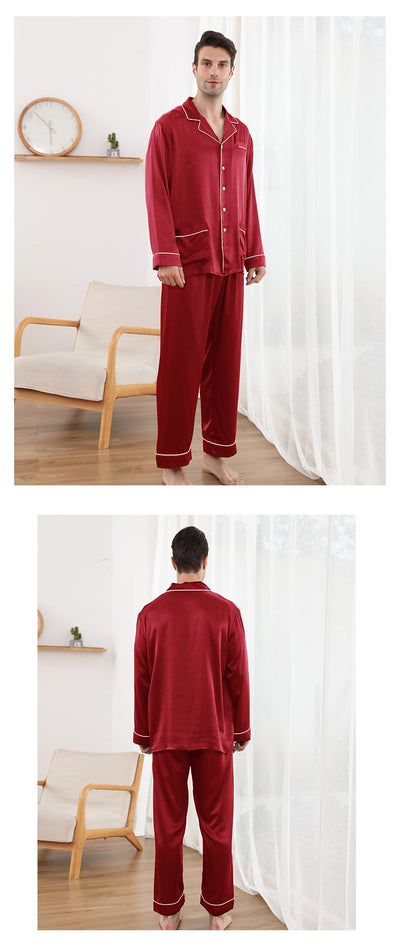 Pijama de Seda Mulberry 22M para Hombre - Comfort Premium - Image 13