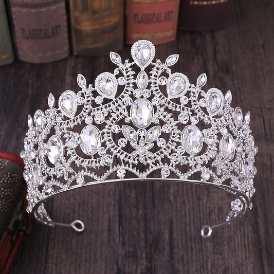 Corona de Cristal Brillante con Rhinestones - Accesorio Elegante Europeo y Americano