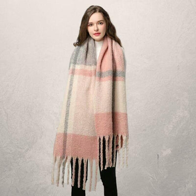 Bufanda Otoño Invierno con Borlas para Mujer - Calidez y Estilo