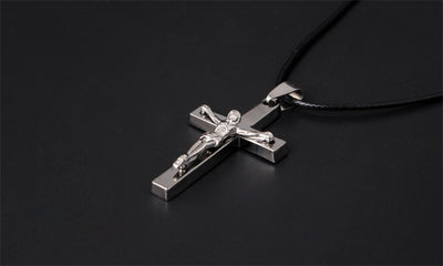 Dije Cruz de Jesús en Acero Inoxidable - Image 3