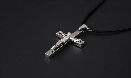 Dije Cruz de Jesús en Acero Inoxidable - Image 3