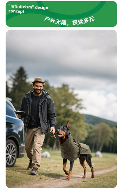 Abrigo Impermeable para Perros Grandes - Gabardina Protectora Dual - Image 12