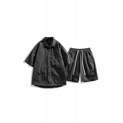 Conjunto de Dos Piezas: Shorts y Camisa Suelta de Cáñamo Transpirable - Image 7