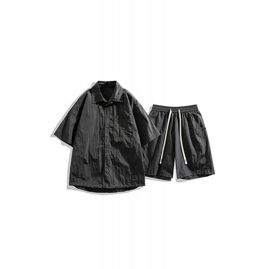 Conjunto de Dos Piezas: Shorts y Camisa Suelta de Cáñamo Transpirable - Image 7