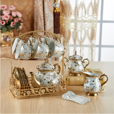 Juego de Taza y Plato de Cerámica Lujo para Café y Té - Image 6