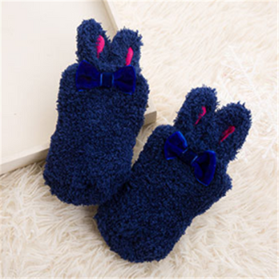 Calcetines de Bebé Niña Coral Fleece Suave con Diseño de Conejito - Image 15