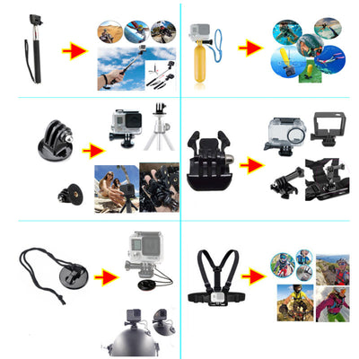 Kit Completo de Accesorios para Cámara de Acción y Fotografía - Image 5