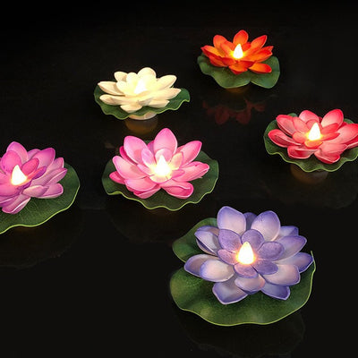 Lámpara Nocturna LED Flotante con Loto Acuático e Inducción por Movimiento - Image 3