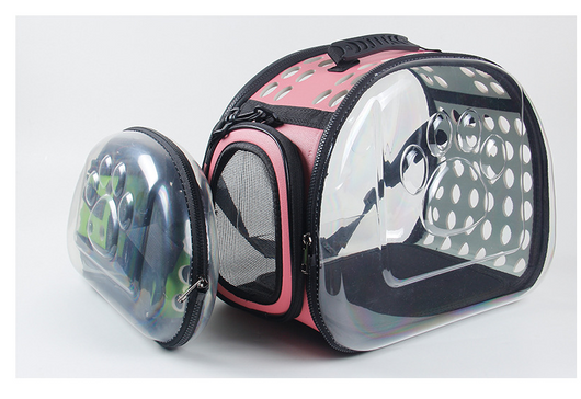 Mochila Transportadora Transparente para Gatos y Perros - Plegable y Respirable - Image 8