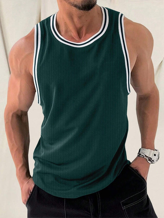 Chaleco Deportivo Ajustado con Rayas Verticales Tejidas - Image 17