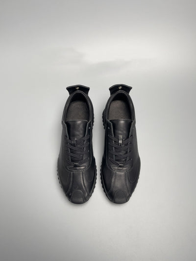 Zapatos Casuales de Cuero Genuino para Hombre - Diseño Simple en Negro - Image 9