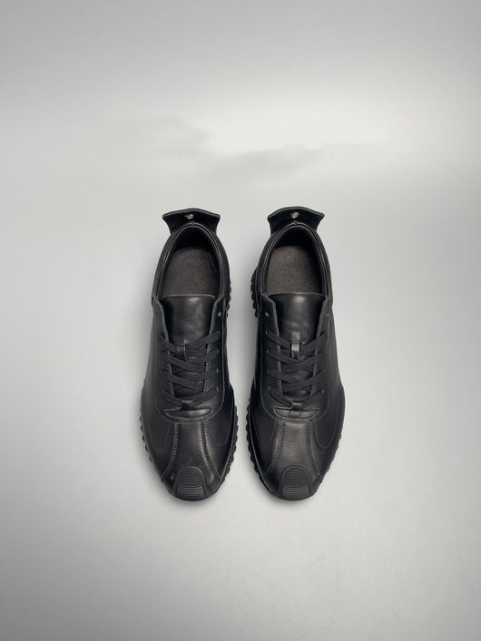 Zapatos Casuales de Cuero Genuino para Hombre - Diseño Simple en Negro - Image 9