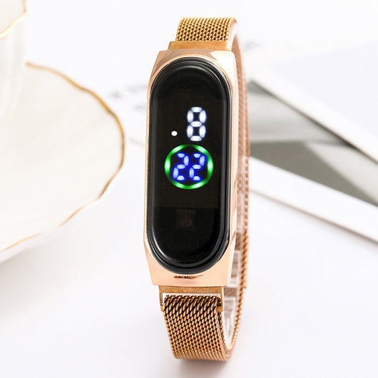 Reloj Inteligente LED con Pantalla Táctil y Malla Metálica - Image 10