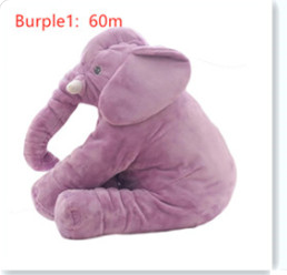 Pink 60cm and yellow 40cm elephant plush dolls, soft comfort pillows for babies and kids. - Image 47
