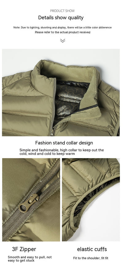 Chaleco Térmico Talla Grande con Cuello Alto y Grafeno - Image 10