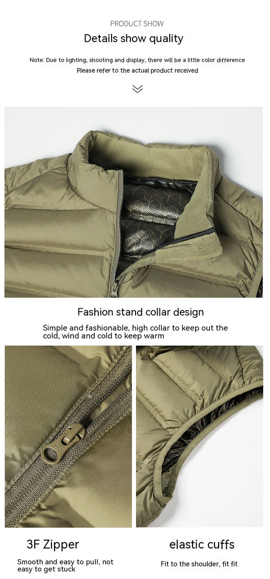 Chaleco Térmico Talla Grande con Cuello Alto y Grafeno - Image 10