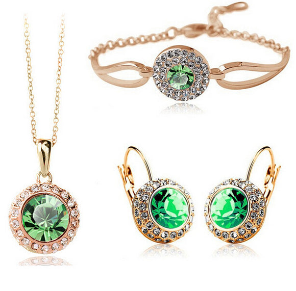 Conjunto de Joyería Fina: Collar y Aretes