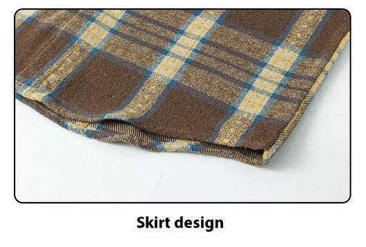 Camisa de Franela a Cuadros para Hombre - Abrigo Casual Grueso Talla Grande Otoño Invierno - Image 19