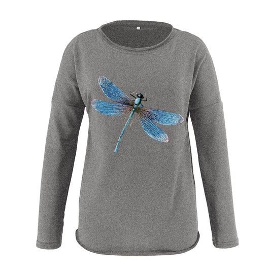 Sudadera Holgada con Estampado de Libélula - Suéter Casual Cómodo - Image 10