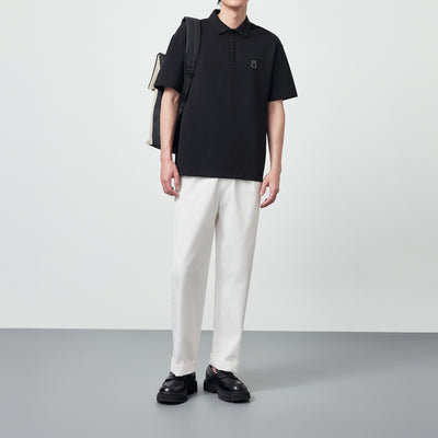 Polo Shirt Perla con Textura Embossing para Hombre - Image 3