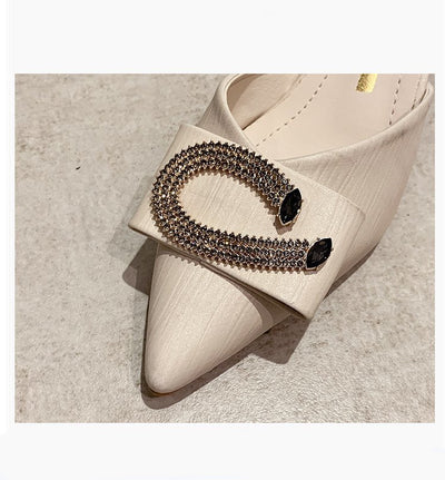 Sandalias Stiletto Puntiagudas con Strass para Mujer - Image 16
