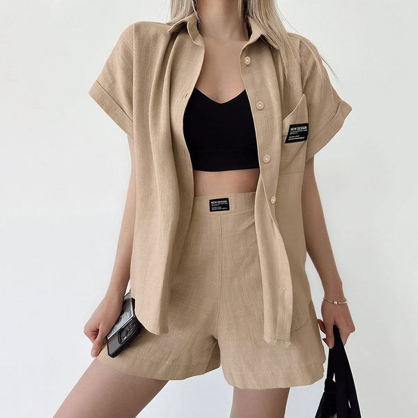 Conjunto Casual Mujer: Blusa Manga Corta y Shorts - Image 20